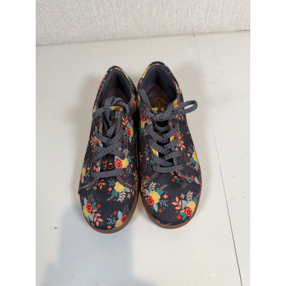 Women's Chaco Blue Ionia Floral Canvas Lace up Shoes size 7.5 - Picture 12 of 13